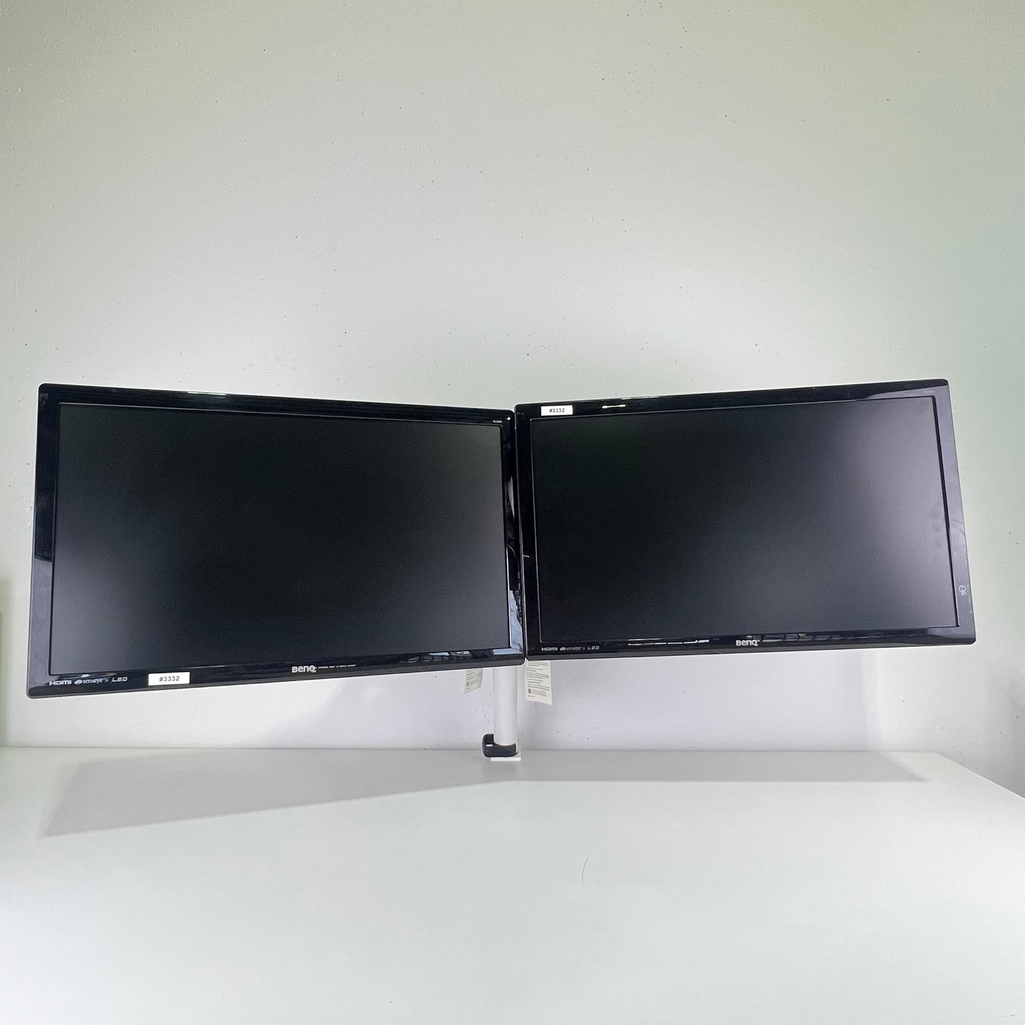 BENQ Premium Ar-Ray Dual Monitor Arm with 2x 24" monitors