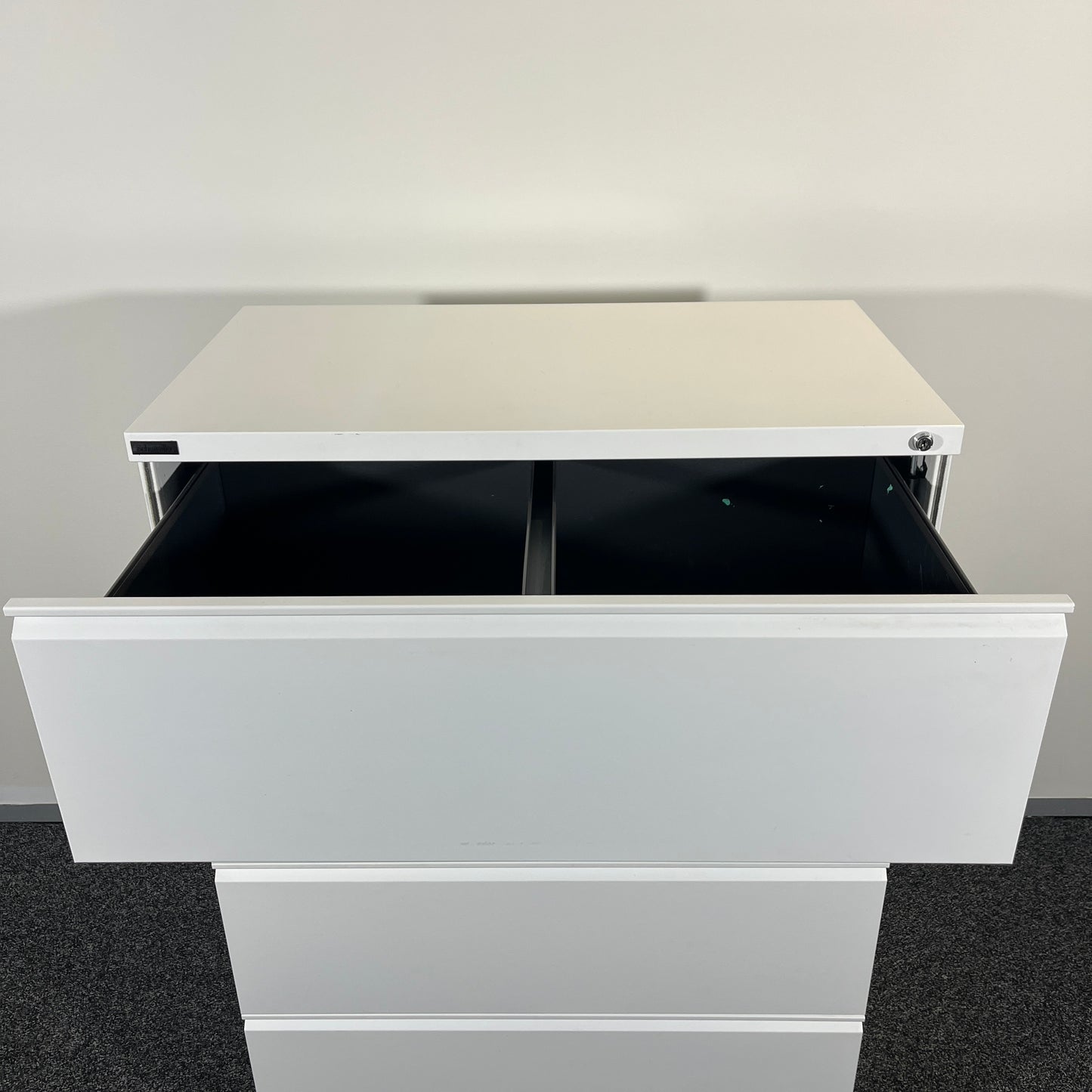 Schiavello White 4 Drawer Filing Cabinets