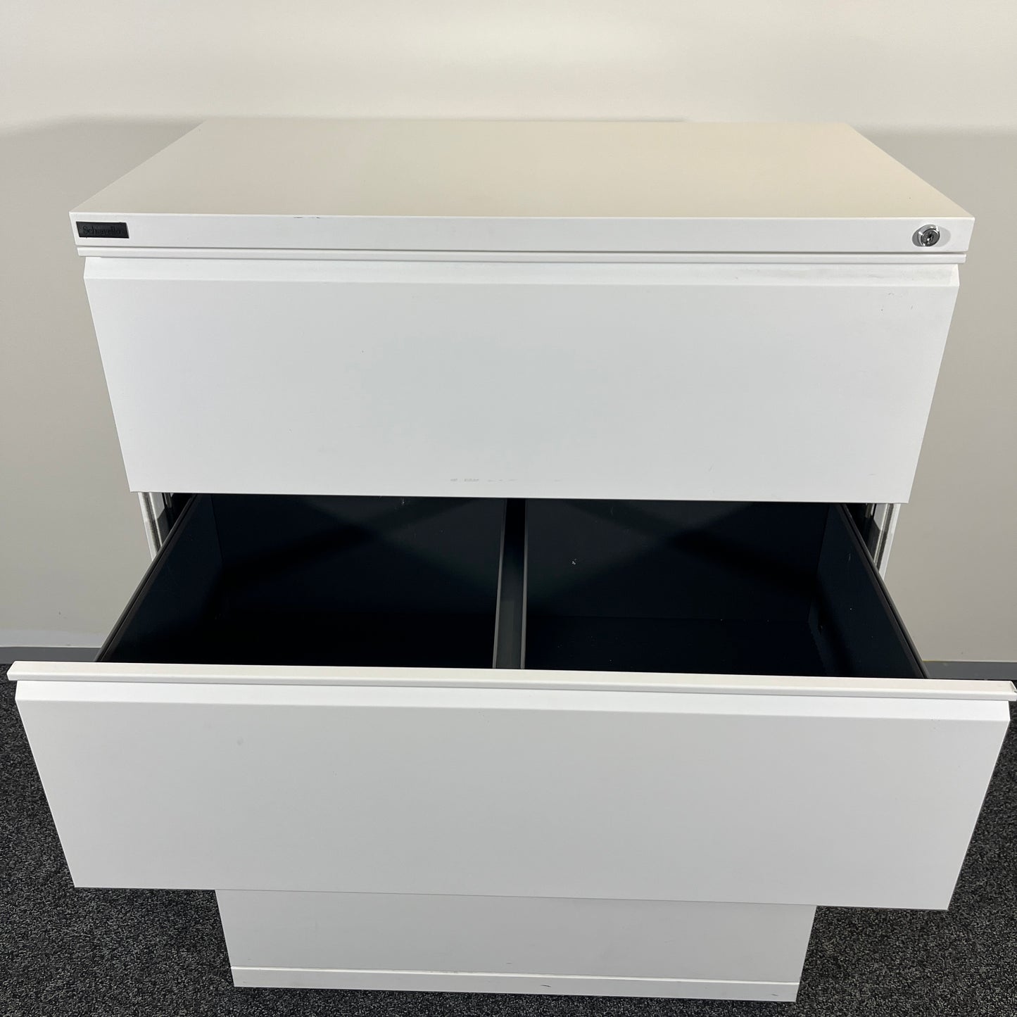 Schiavello White 4 Drawer Filing Cabinets