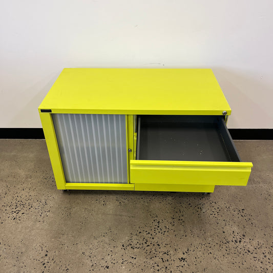 Schiavello Cache Tambour Caddy with 3 Drawers Light Green