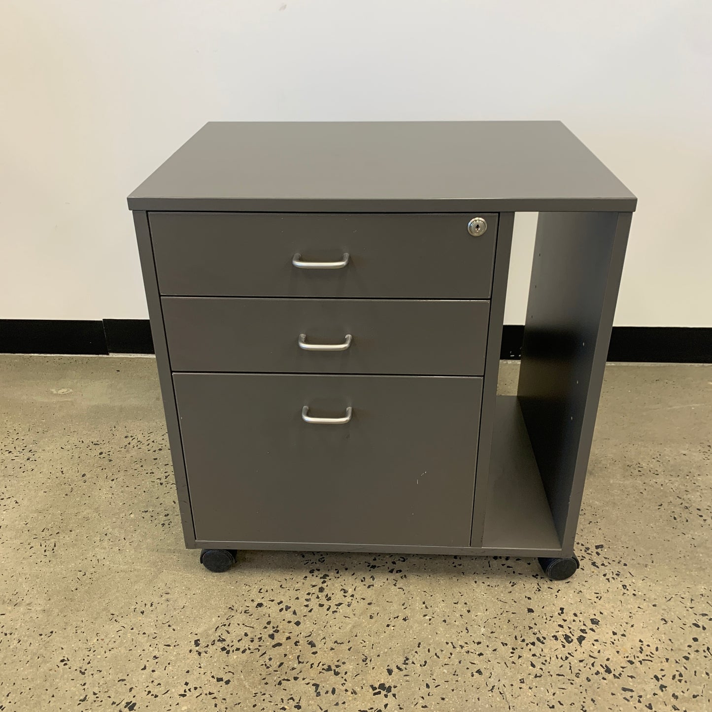 Dark Grey Small 3 Drawer Caddy