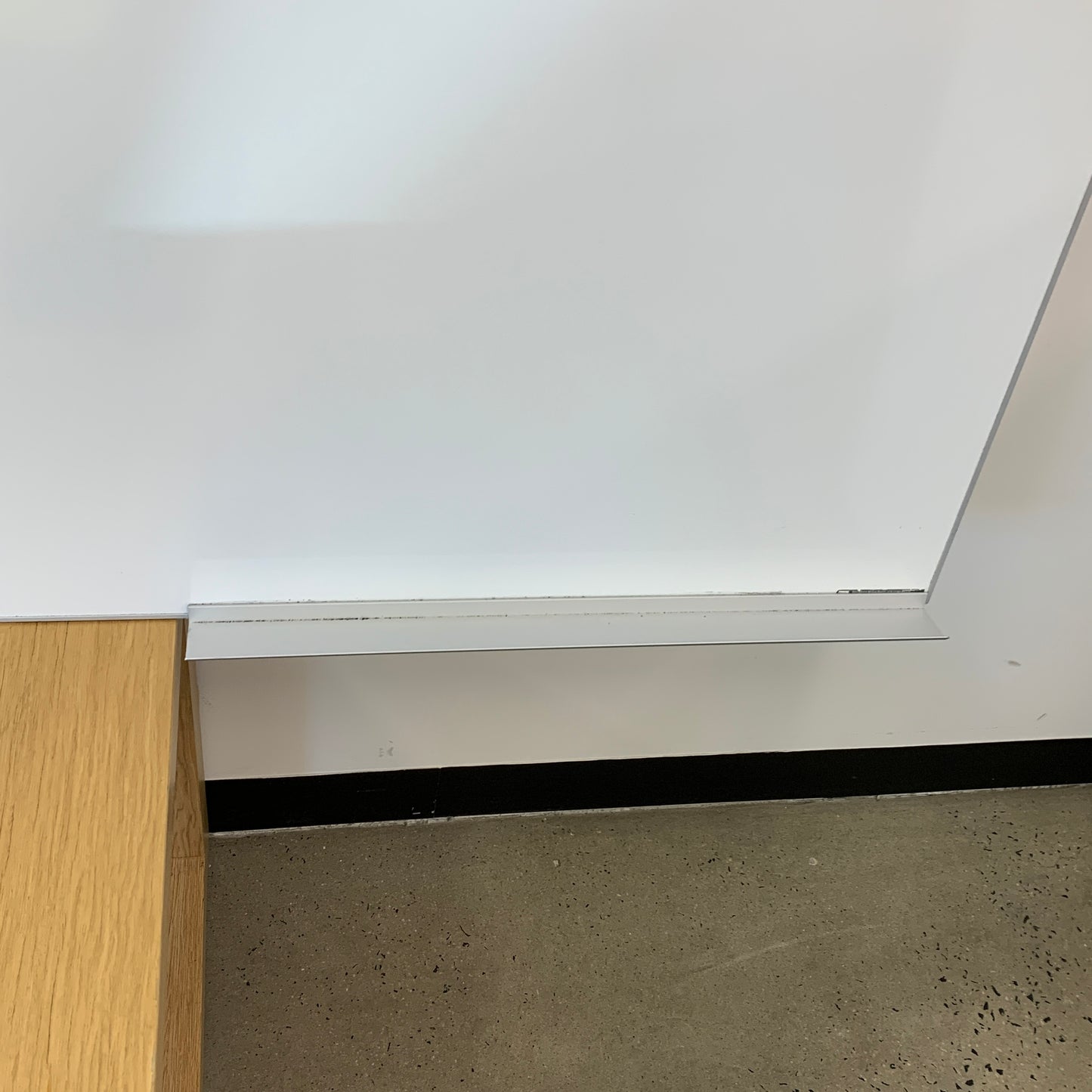Slimline Magnetic Whiteboard with Shelf Large