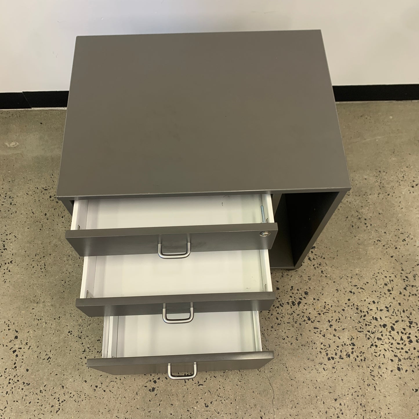 Dark Grey Small 3 Drawer Caddy