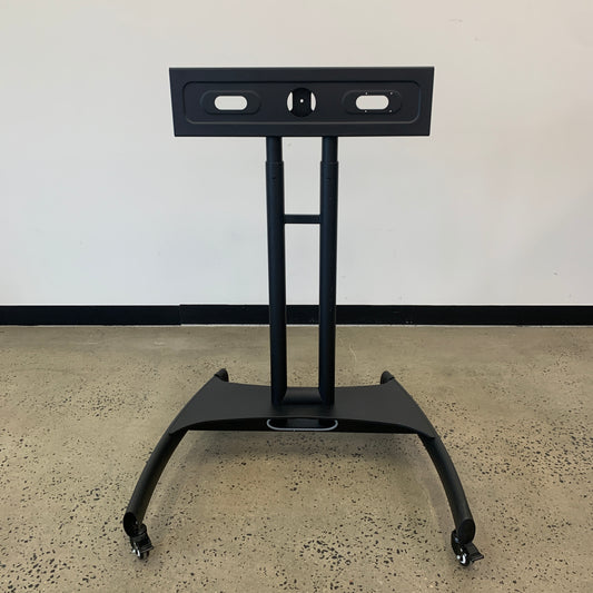 North Bayou Mobile AV Trolley, Adjustable Fixed Height Black