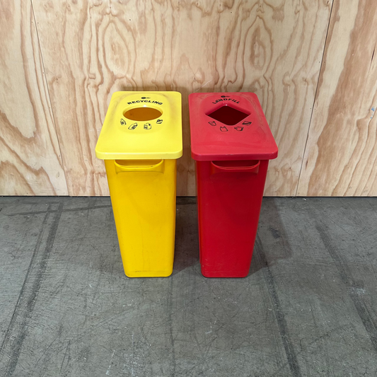 Source Separation Systems MultiSort Landfill & Recycling bin set