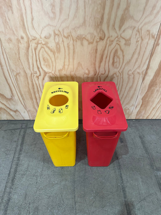 Source Separation Systems MultiSort Landfill & Recycling bin set