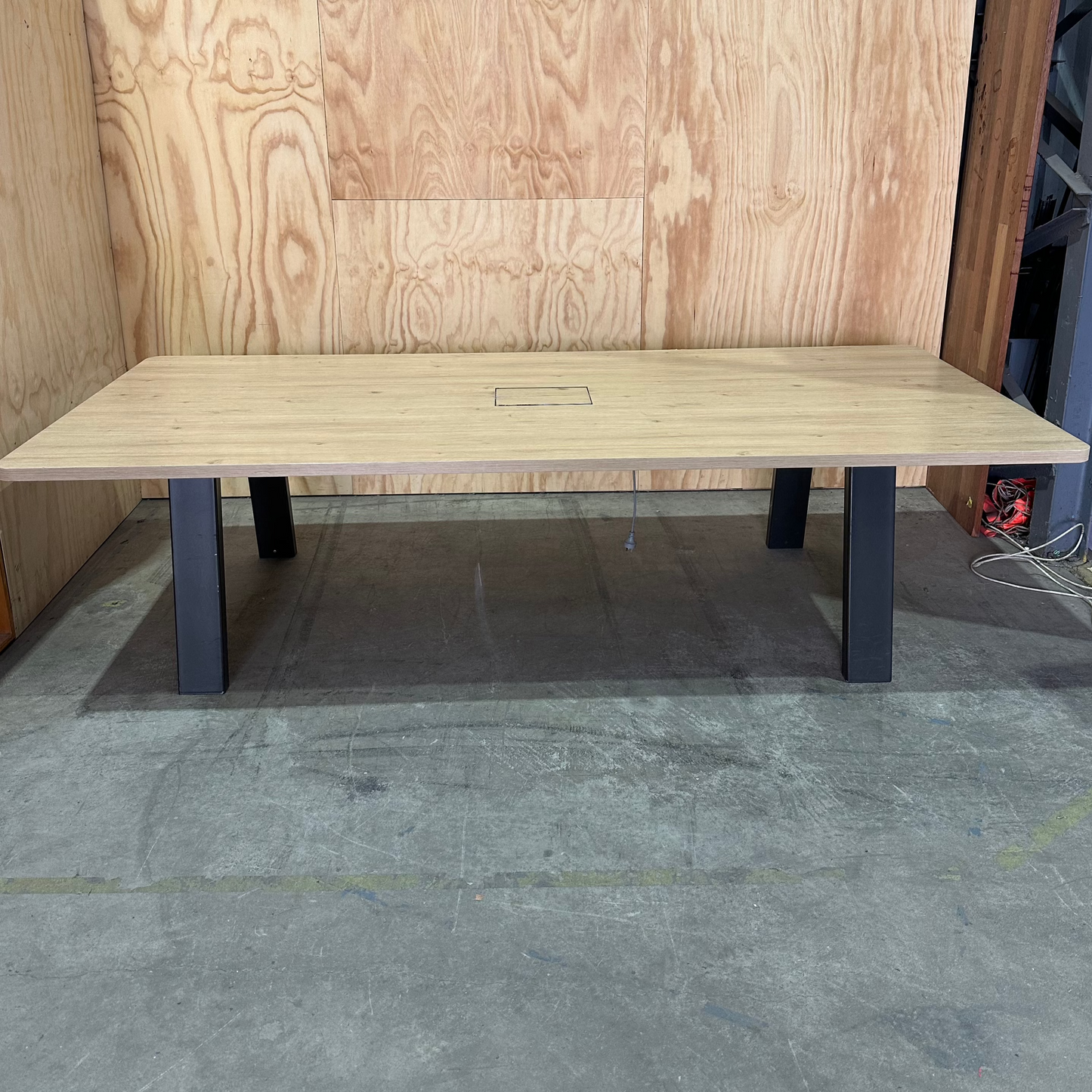 Executive Boardroom Table with Cable Management