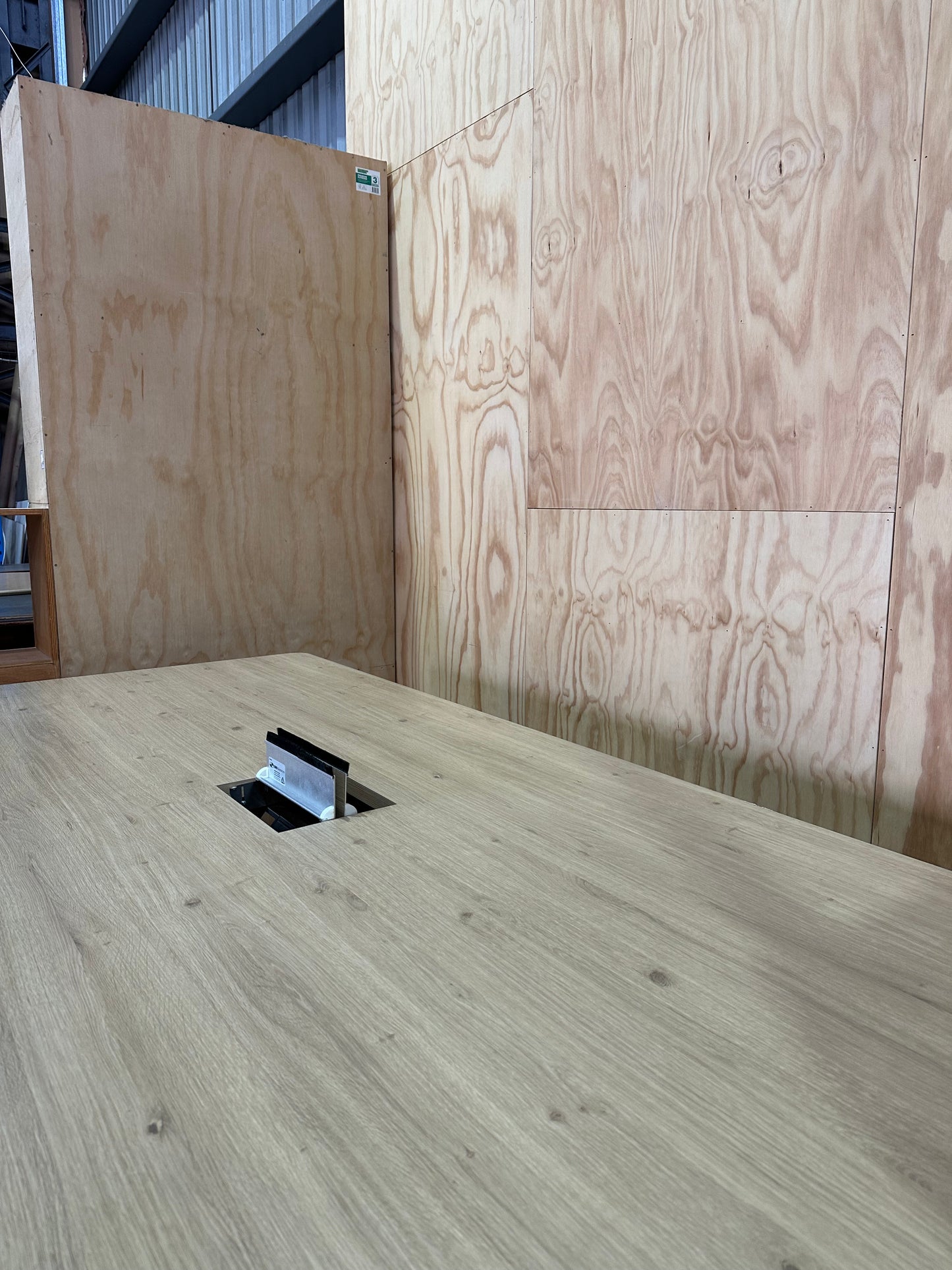 Executive Boardroom Table with Cable Management