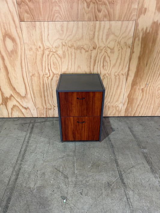 Buffet Credenza Unit with Hutch in Wooden Laminate with Matching Pedestal
