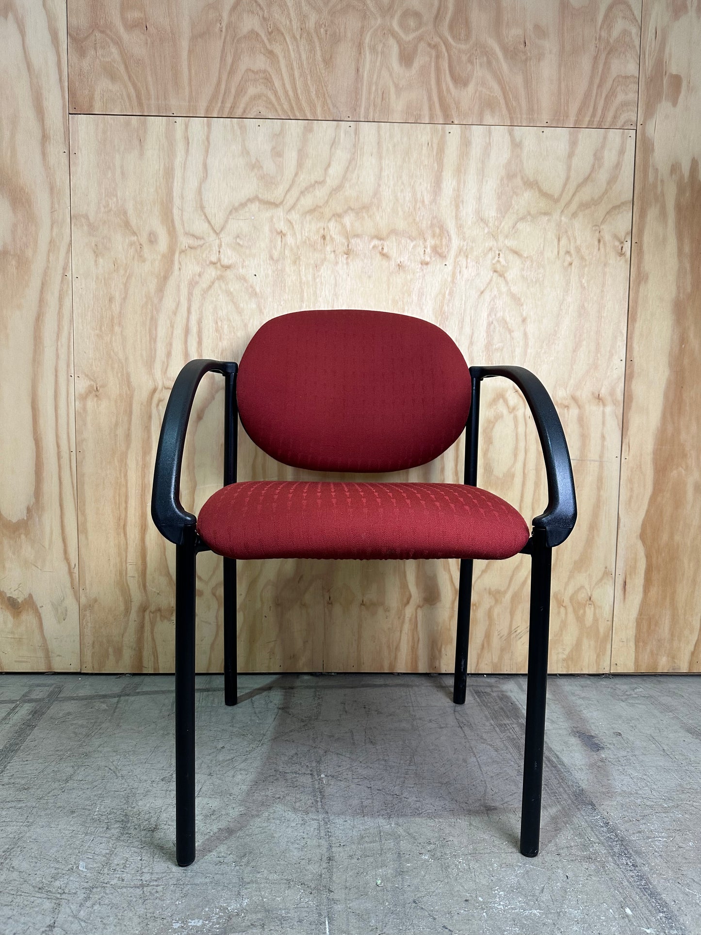 Red Fabric Visitor Chair