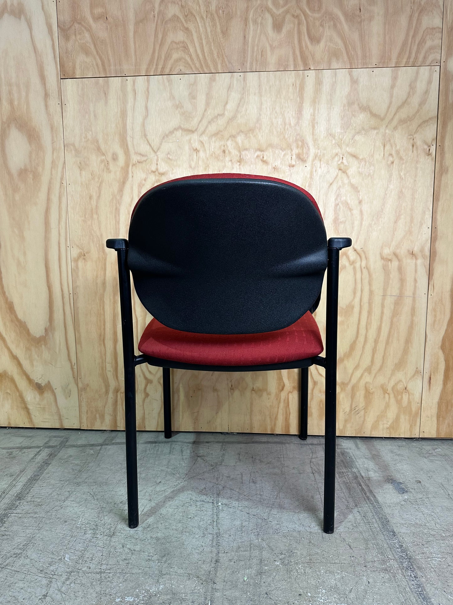 Red Fabric Visitor Chair