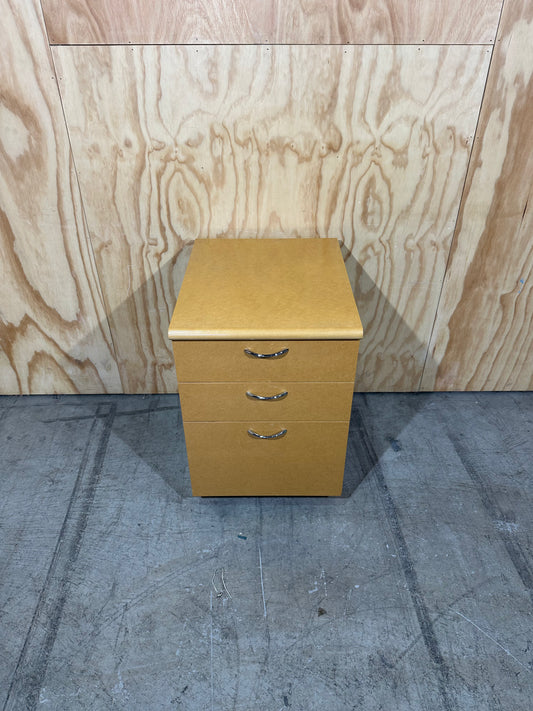 Timber 3 drawer pedestal