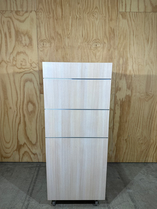 Beech Veneer Bookshelf on Castors