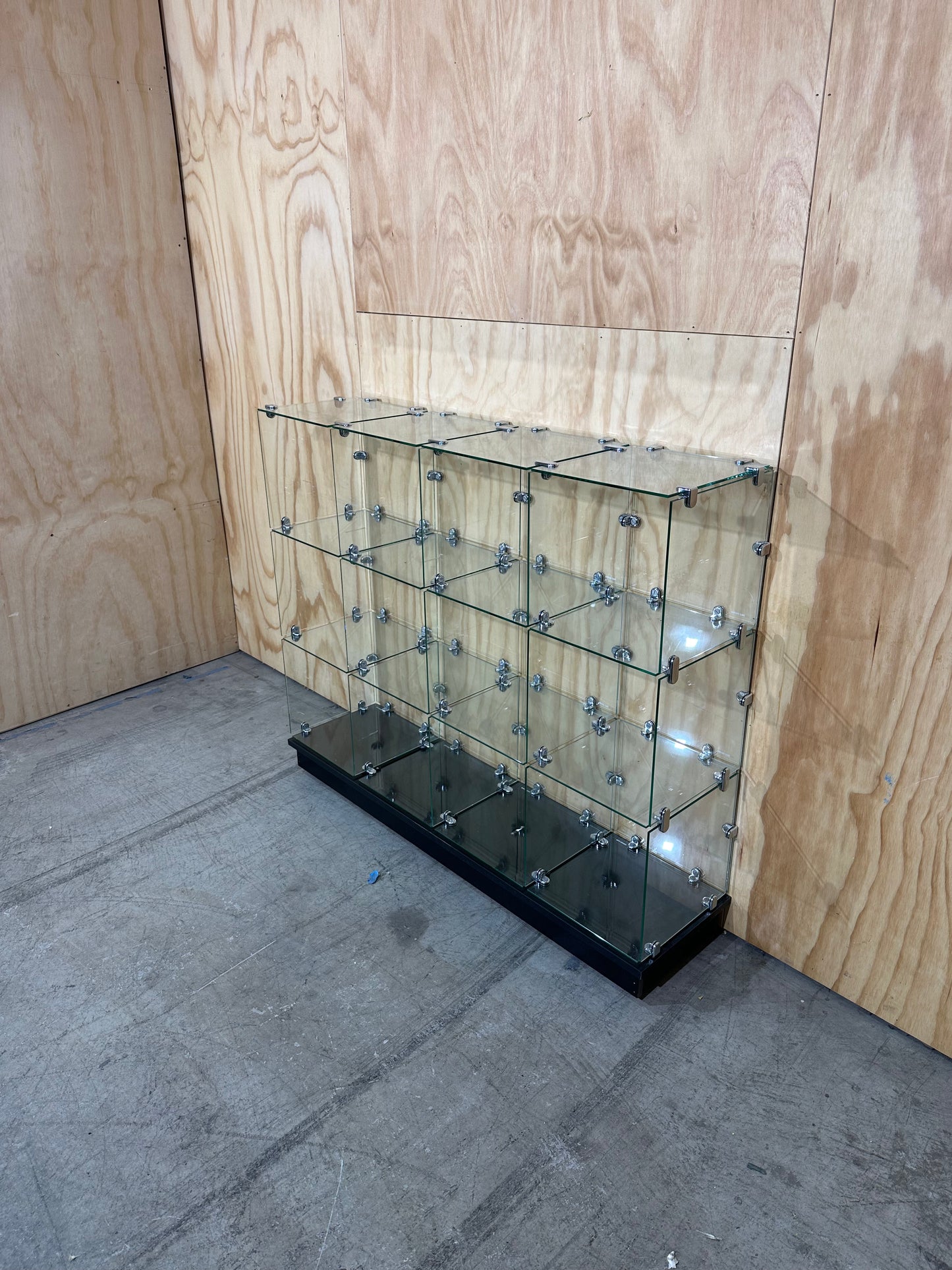 4 Bay Glass display cabinet