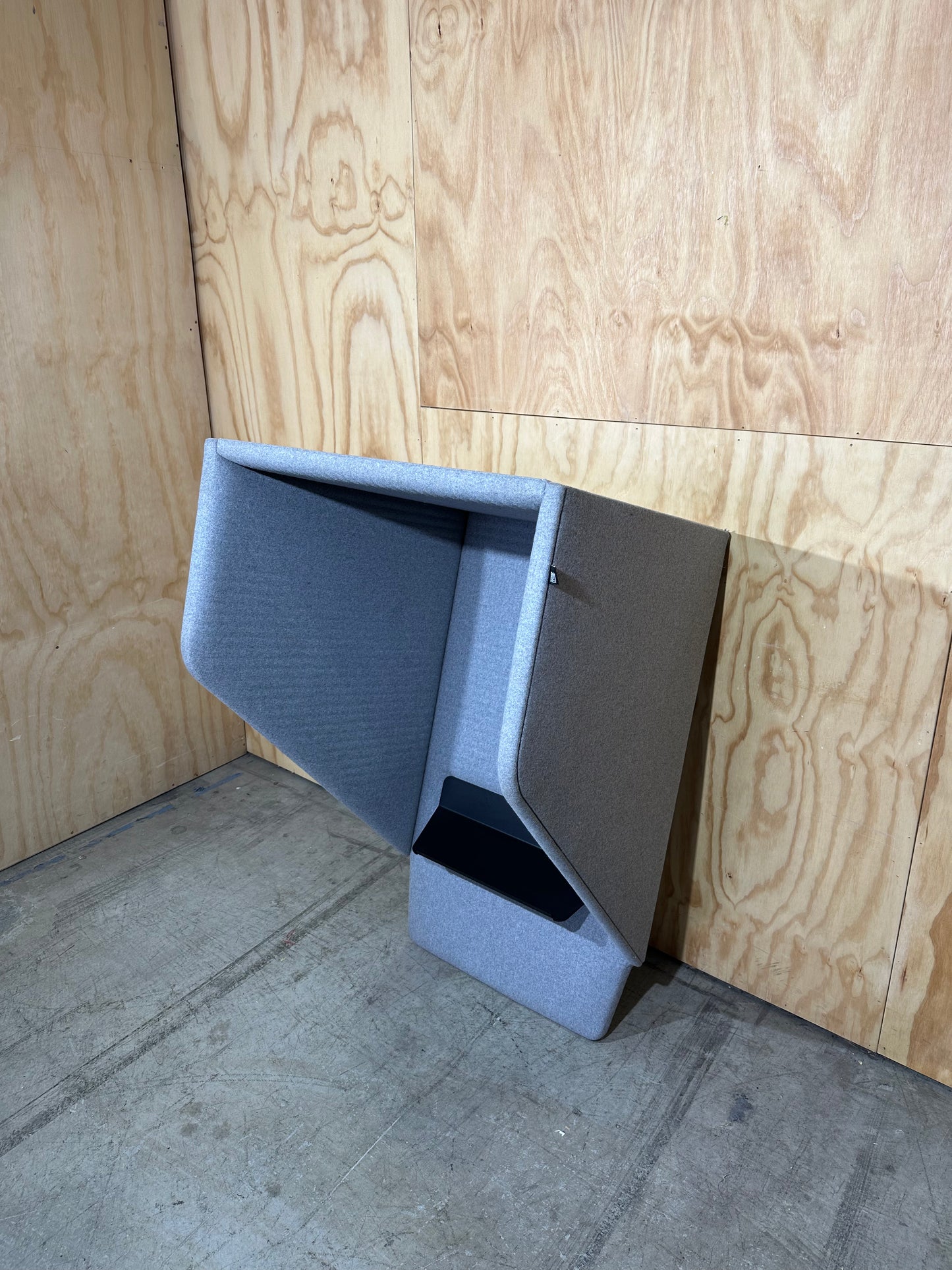 BuzziSpace BuzziHood Acoustic Telephone Booth in Grey