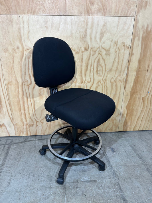 Gregory Inca Modern Black Drafting Chair