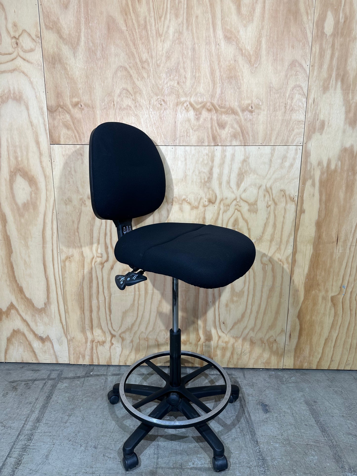 Gregory Inca Modern Black Drafting Chair