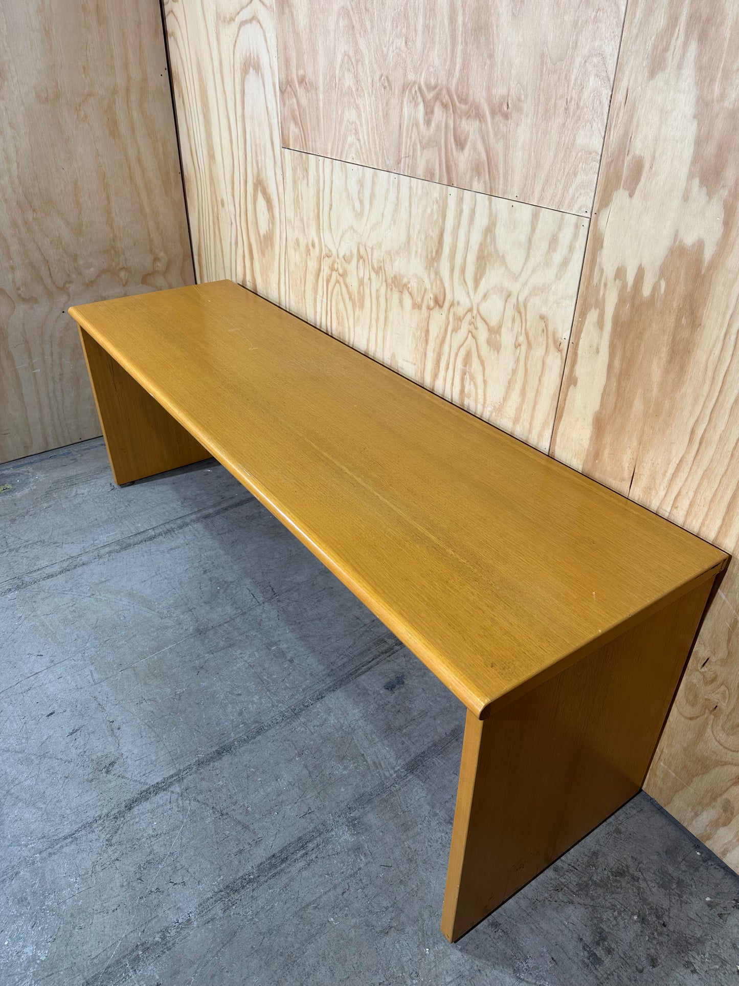 Timber veneer desk