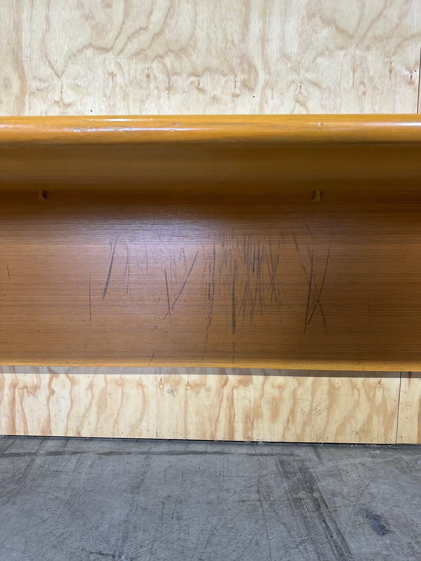 Timber veneer desk