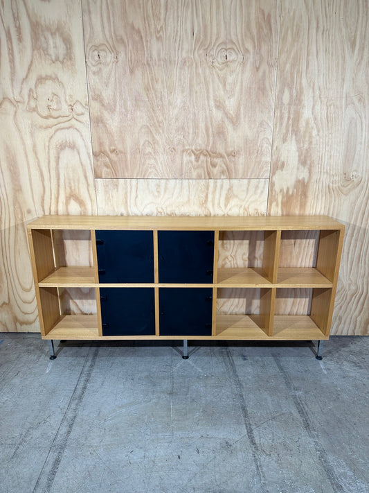 Narrow sideboard with cubed storage