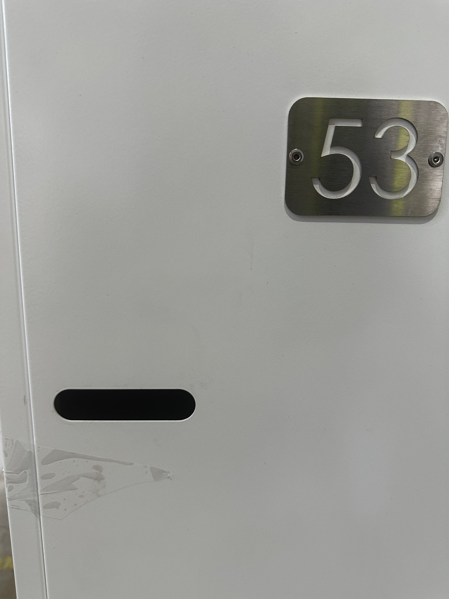 White Single Bay 3 Door Locker without Lock