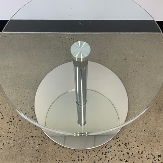 Circular Glass Side Tables