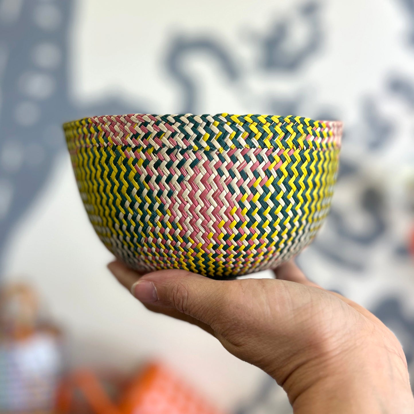 Casa Bonita Handwoven Iraca Palm Bowl