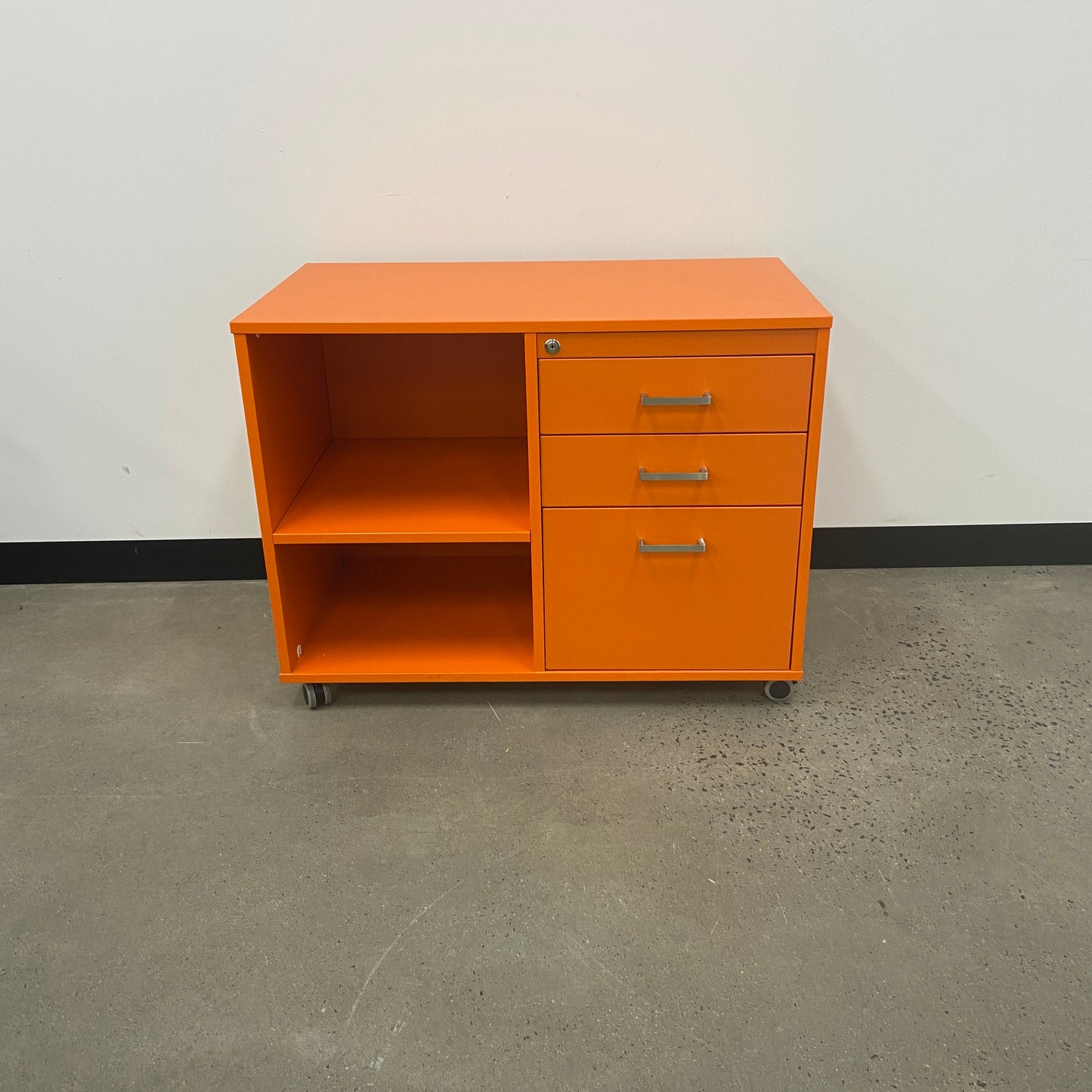 Caddy Filing Cabinet in Orange