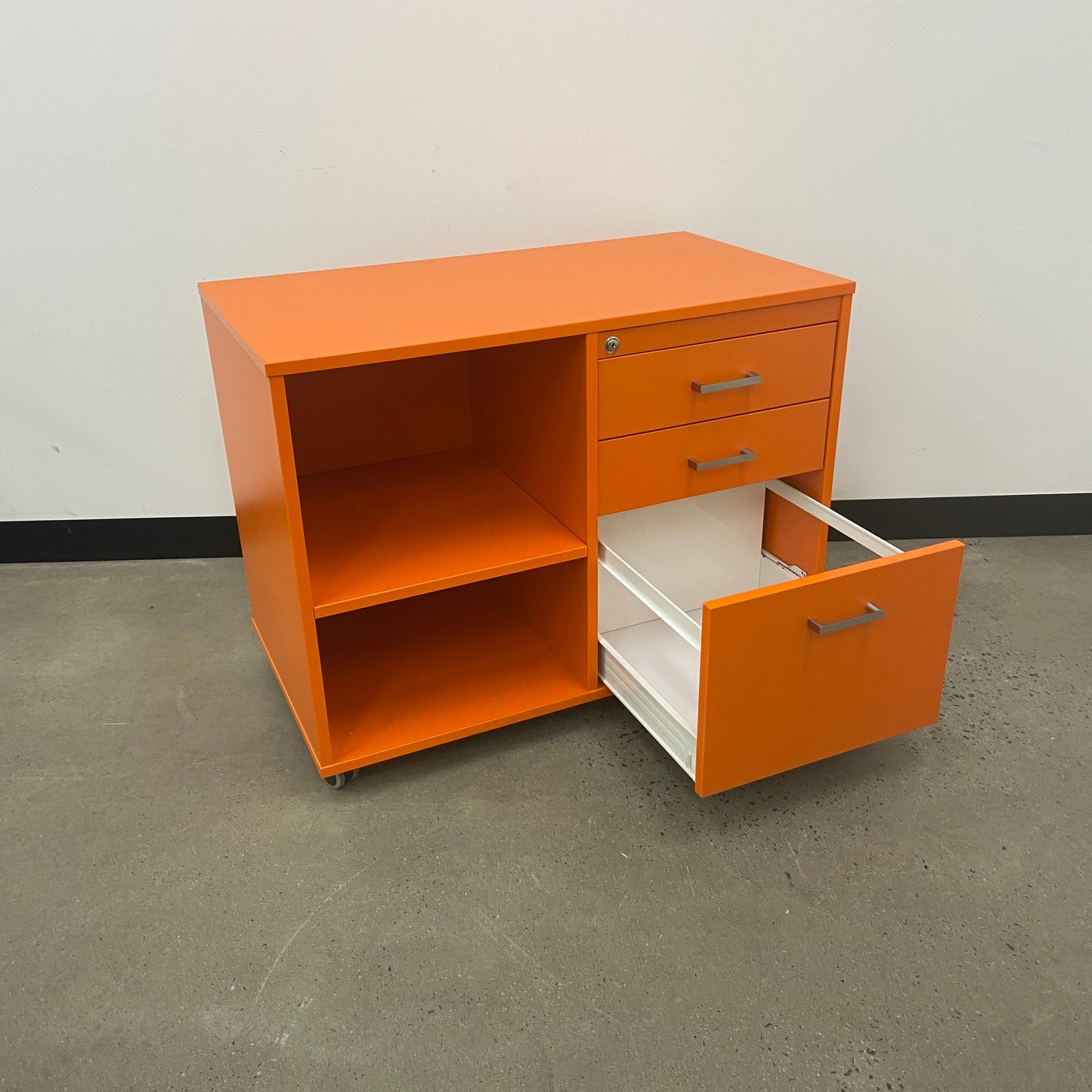 Caddy Filing Cabinet in Orange