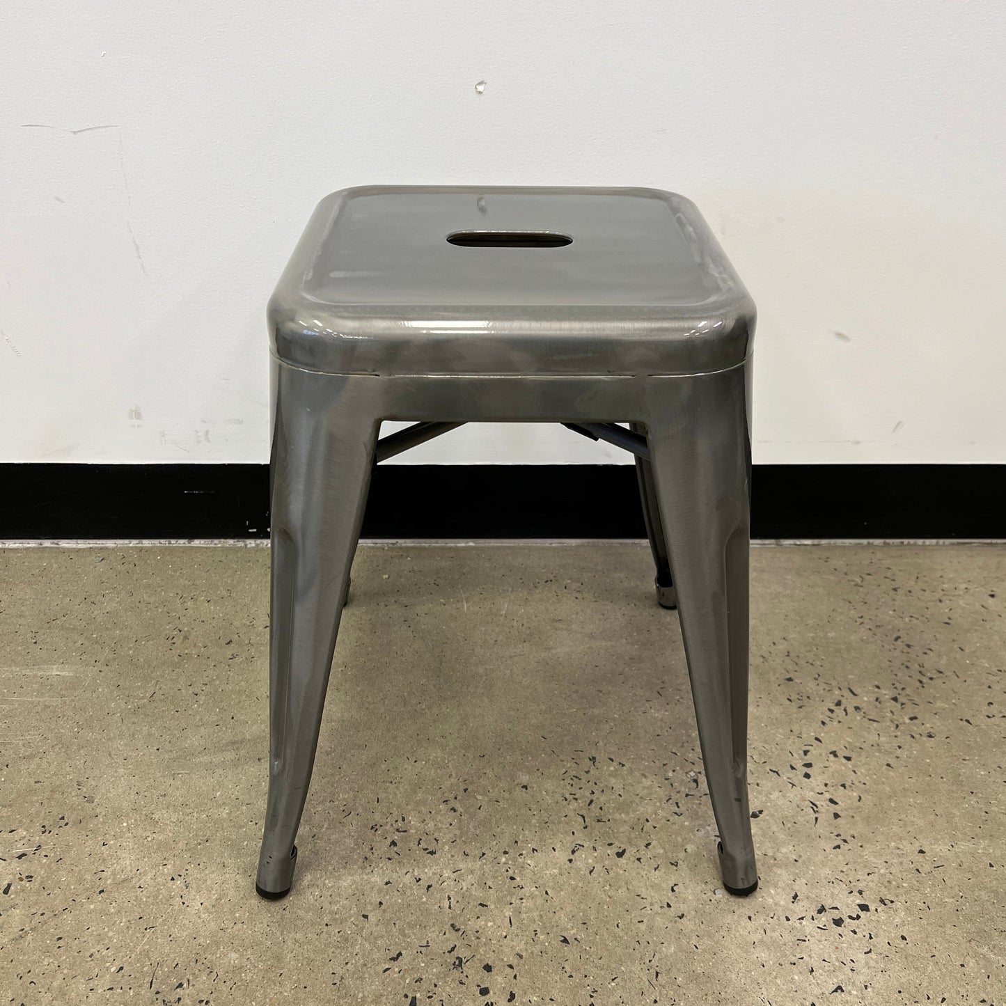 Cafe Stool Silver Metal