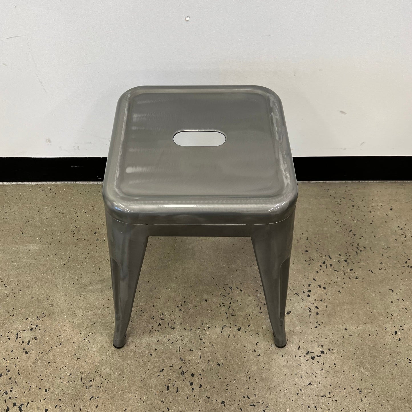 Cafe Stool Silver Metal