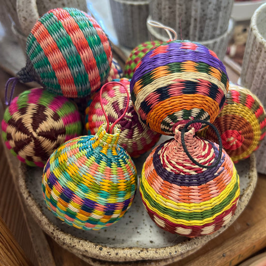 Casa Bonita Handwoven Christmas Bauble