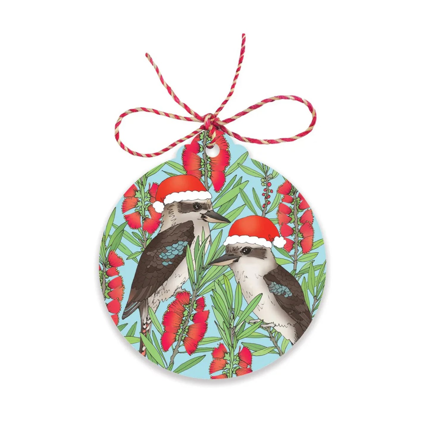 Earth Greetings Christmas Gift Tag (round)