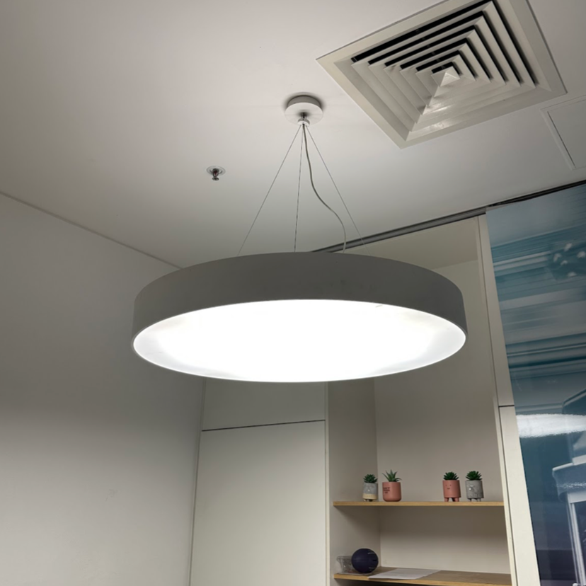 White Circular Pendant Light Fittings