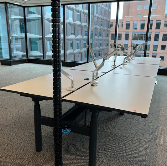 Schiavello Krossi 2 Person Electric Sit Stand Workstation