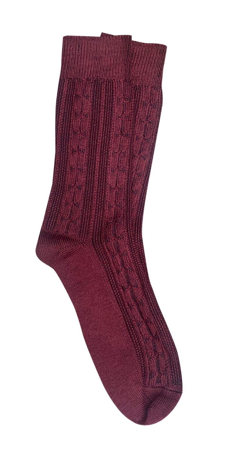 Tightology Chunky Cable Merino Wool Socks - One size