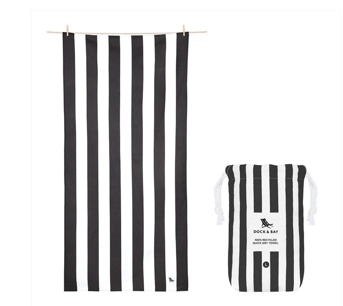 Dock & Bay Beach Towel Cabana Collection L