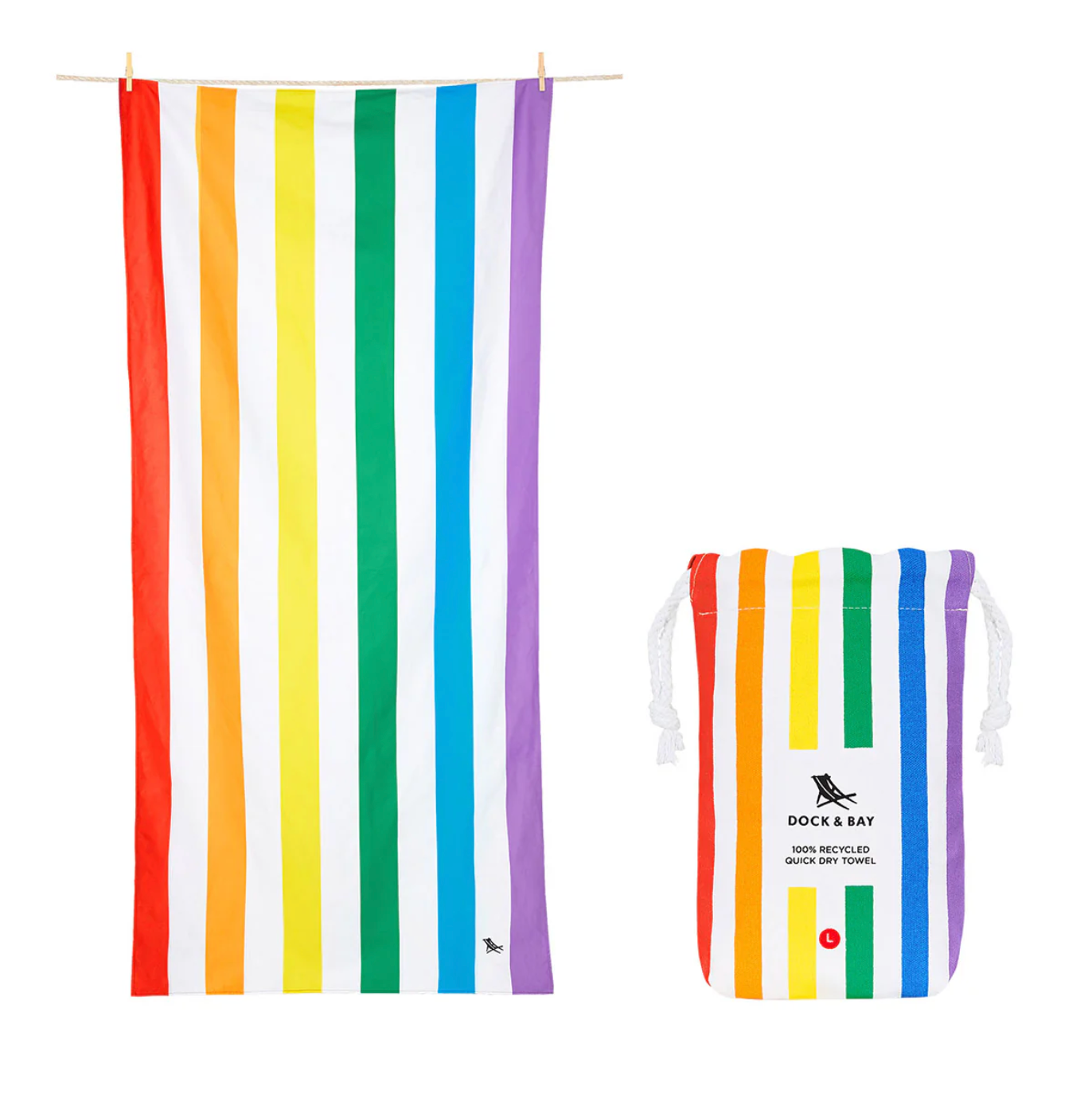 Dock & Bay Beach Towel Cabana Collection L