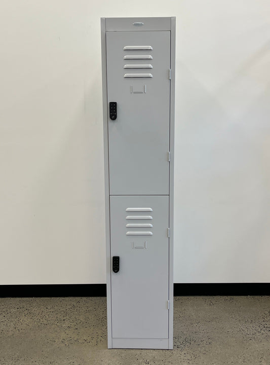 SteelCo Single Bay 2 Door Grey Lockers