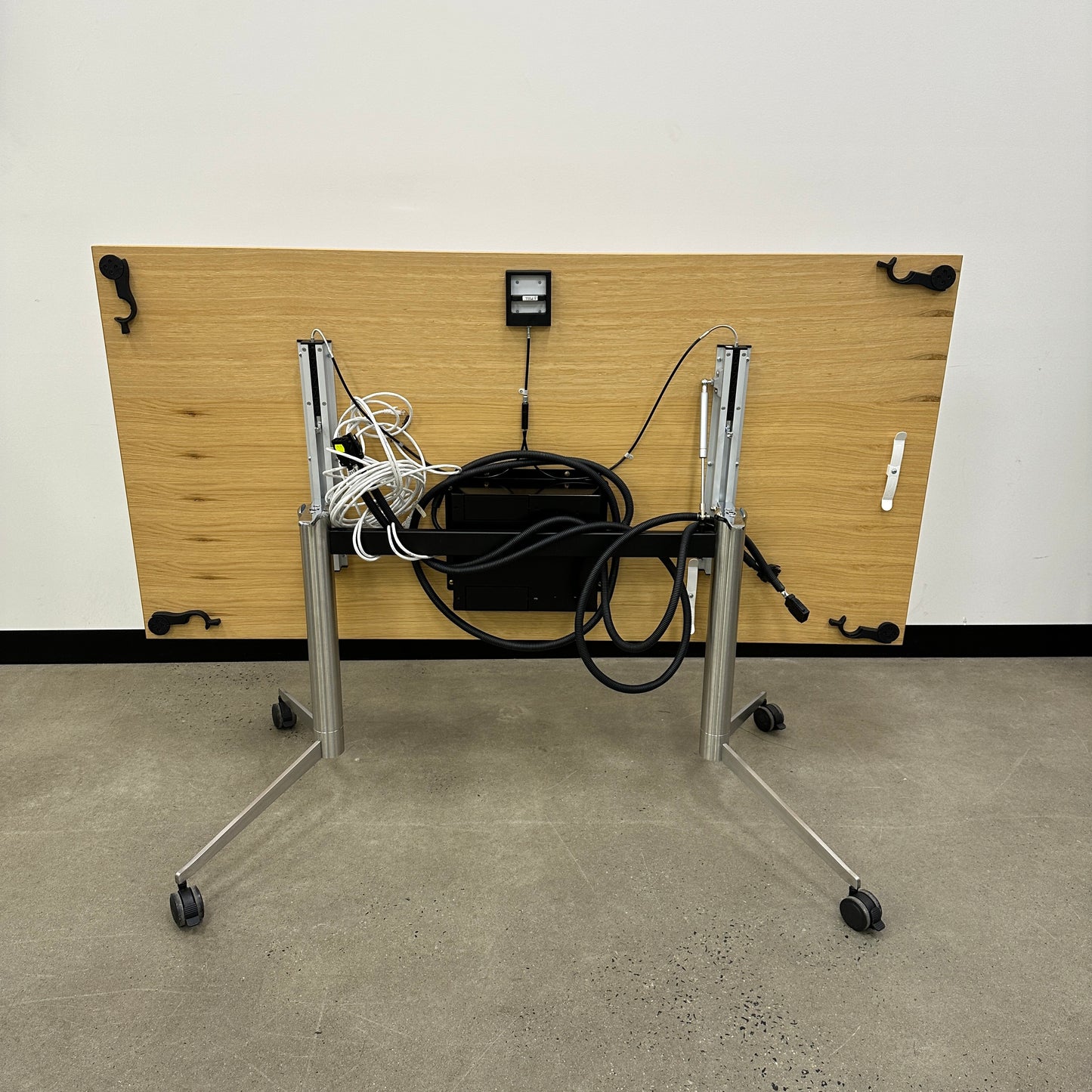 Krost Oslo Flip Wooden Table Desk with Cable Management
