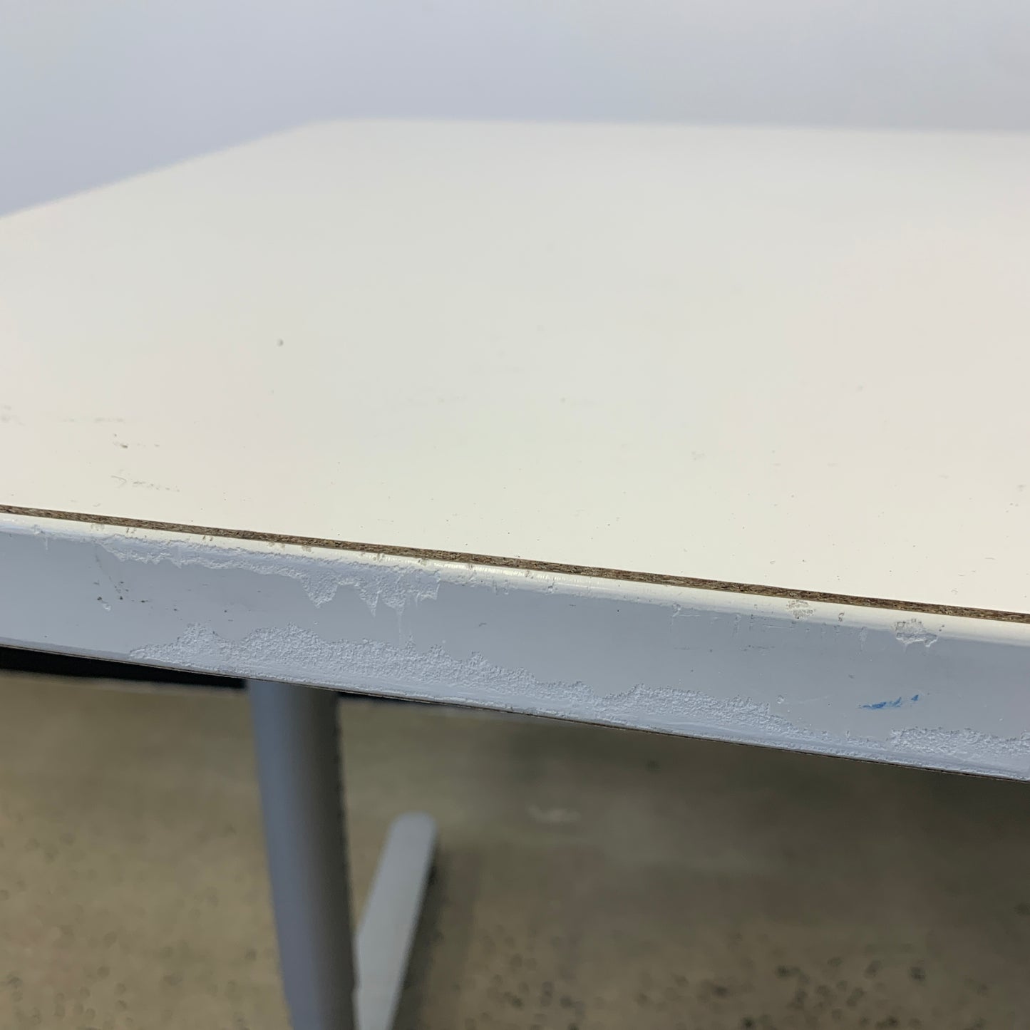 Height Adjustable White Desk