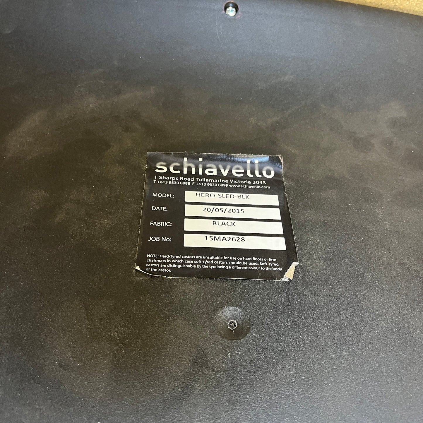 Schiavello Hero Stackable Black Chair