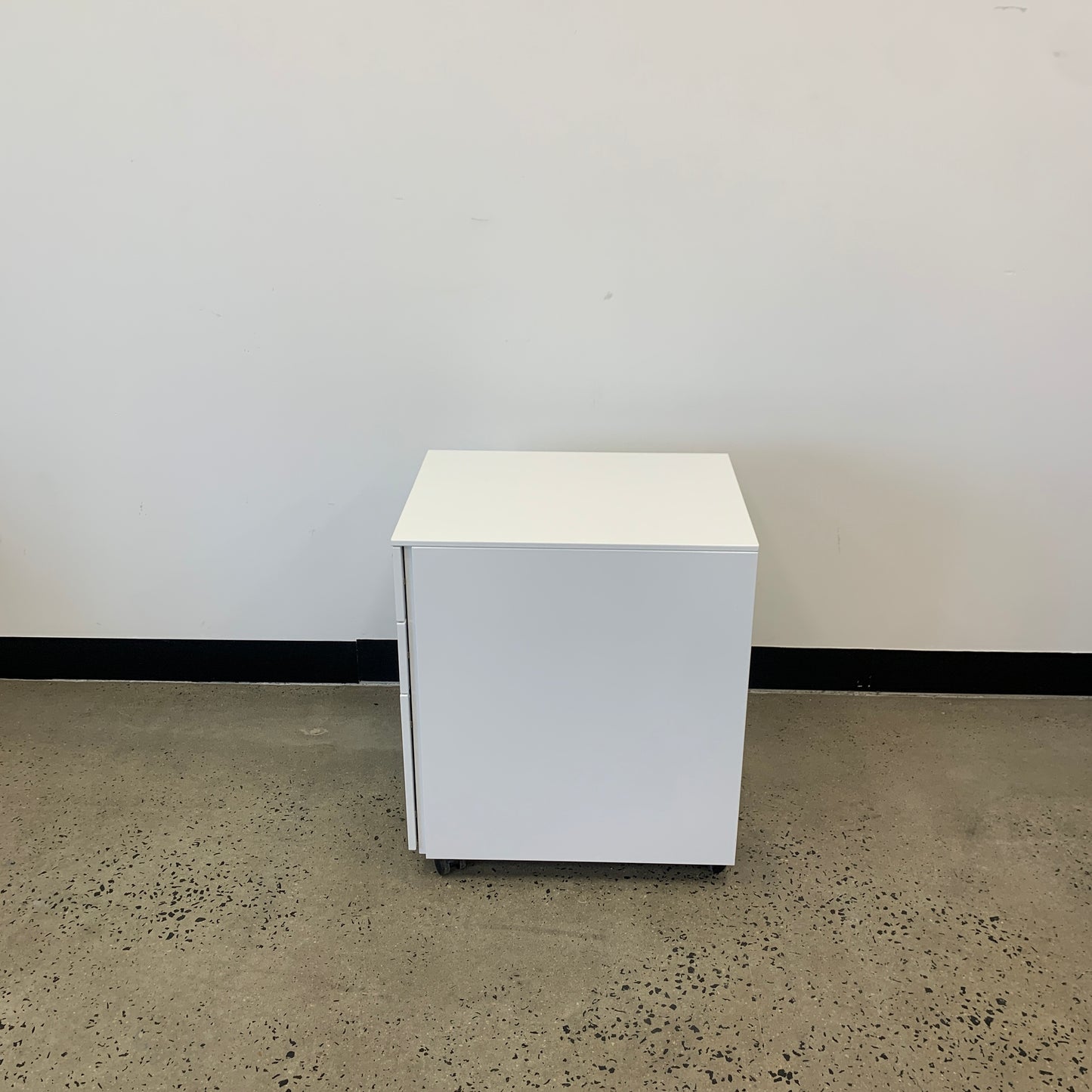 Pedestal Metal White Filing Cabinet