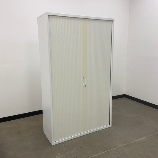 Dexion Tambour Cabinet White