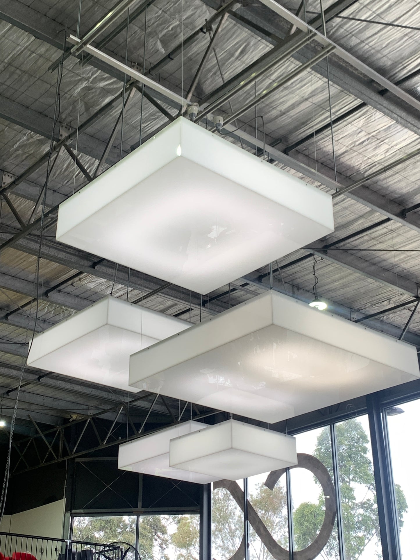 White Box Pendant Light Fittings