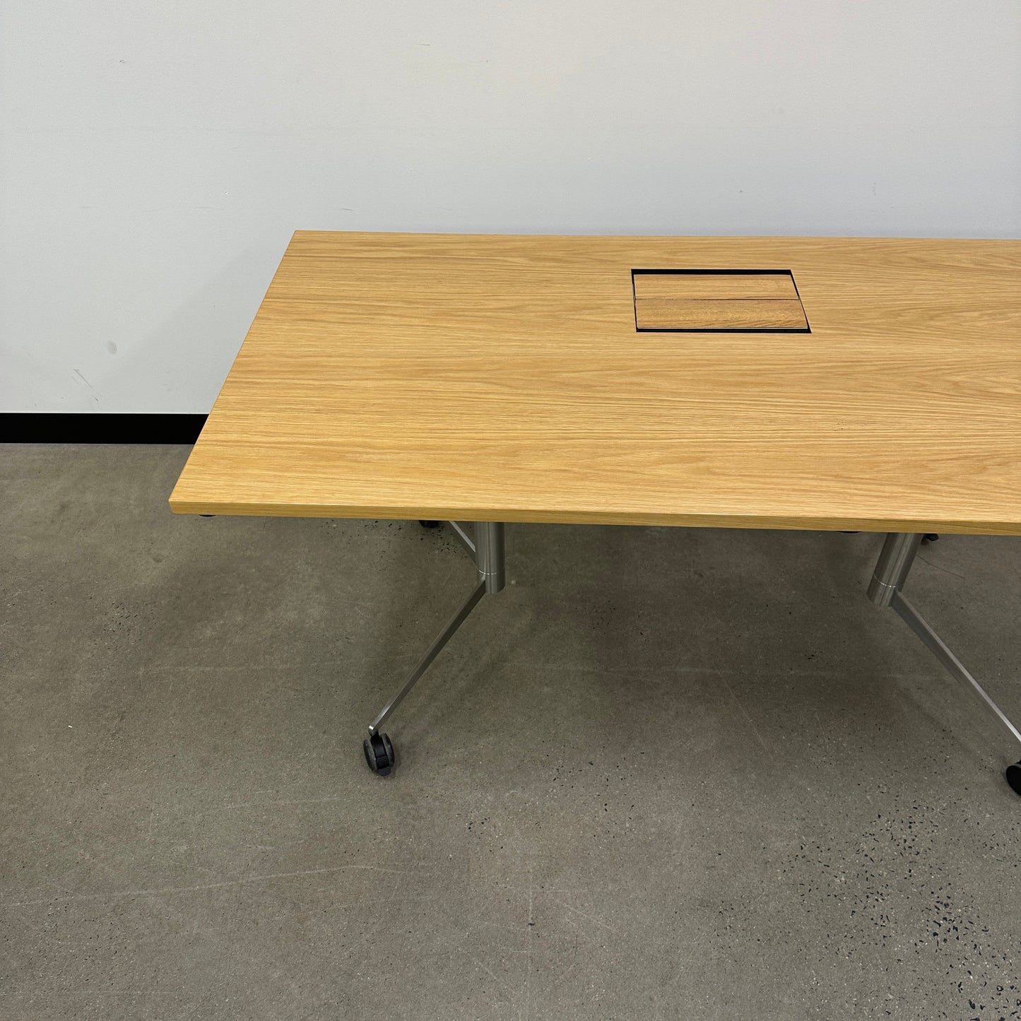 Krost Oslo Flip Wooden Table Desk with Cable Management