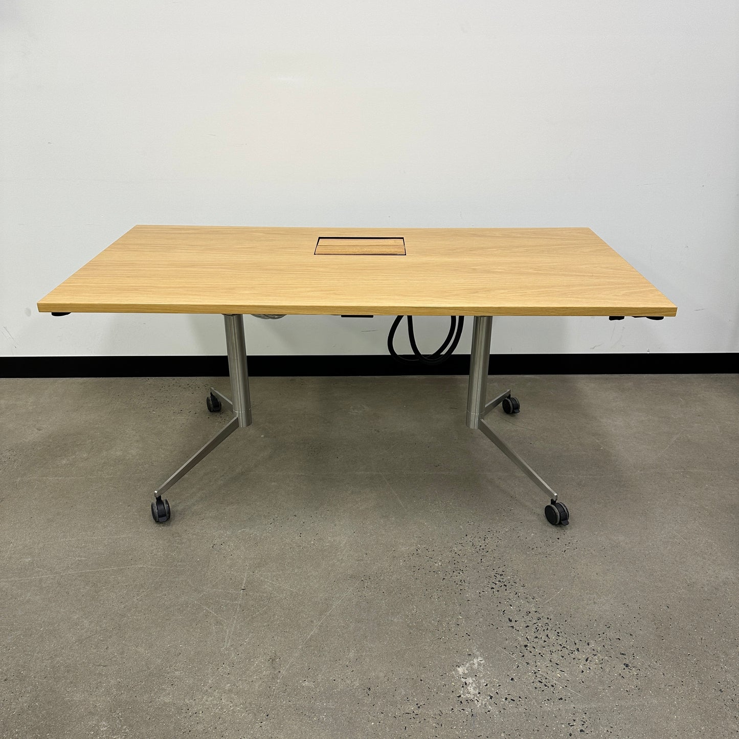 Krost Oslo Flip Wooden Table Desk with Cable Management