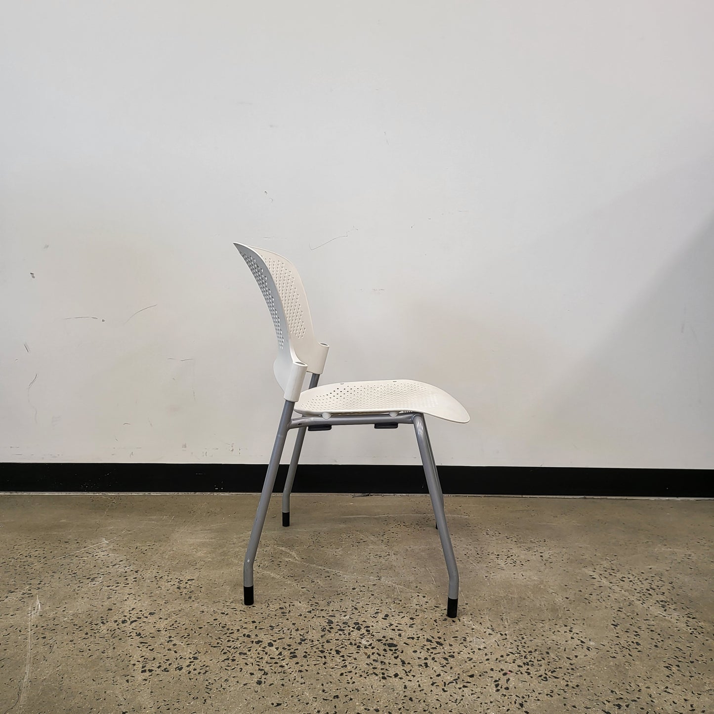 Herman Miller Caper Stacking Chair in White