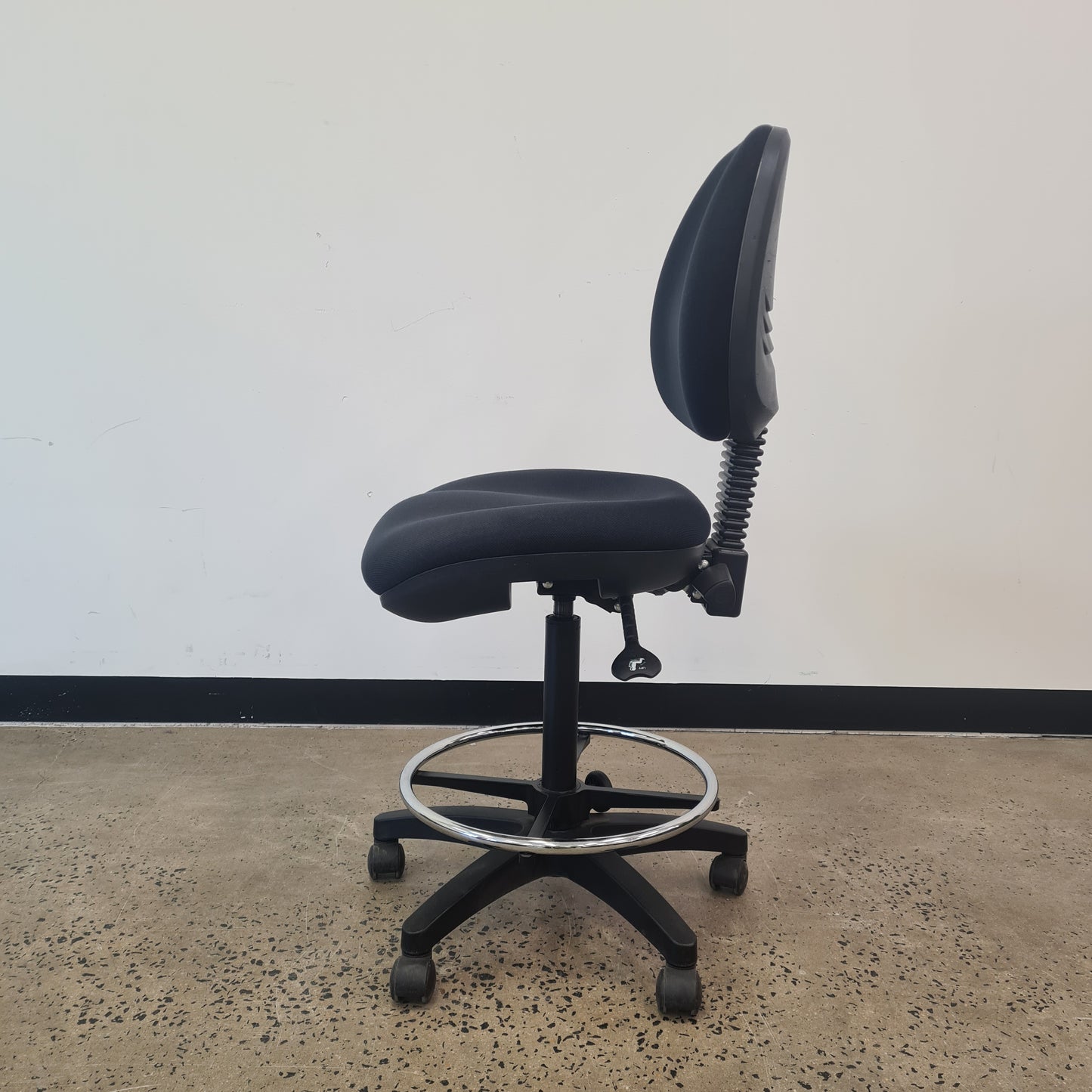 Black Drafting Task Chair