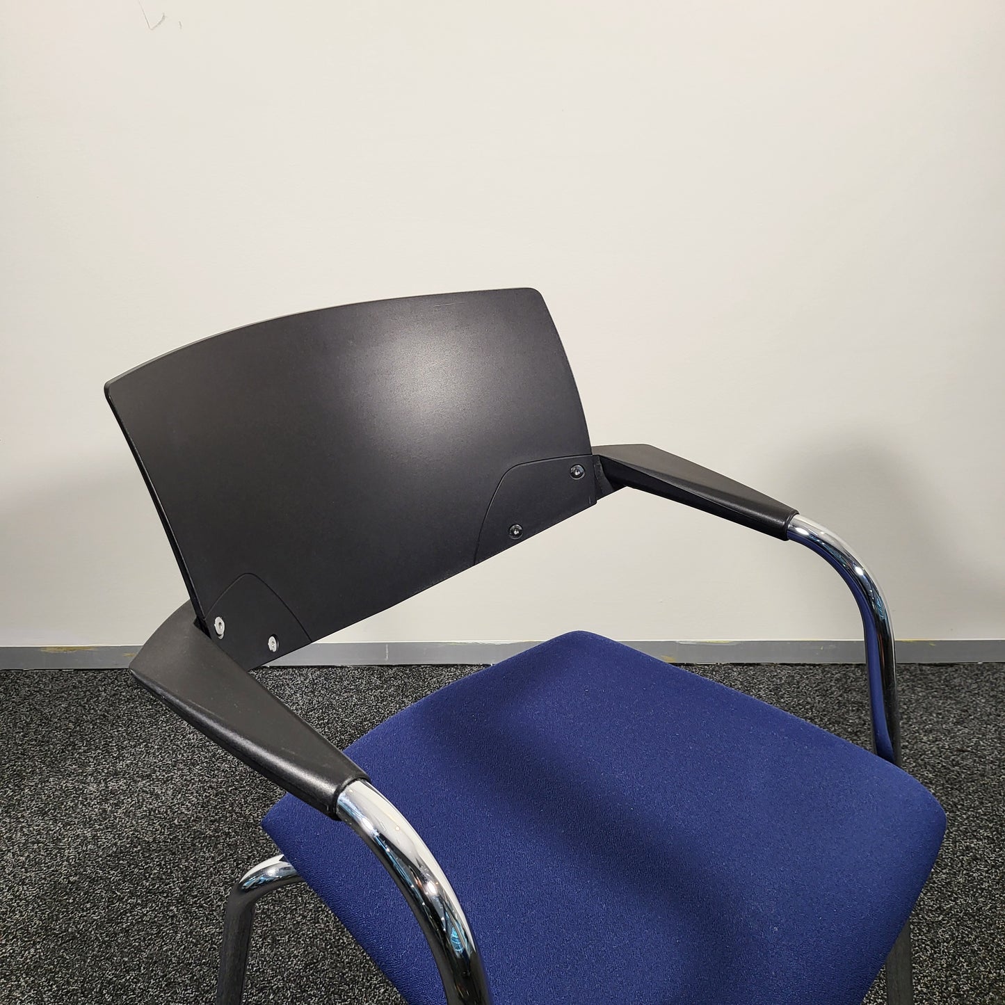 Koenig + Neurath Chair with Blue Upholstery